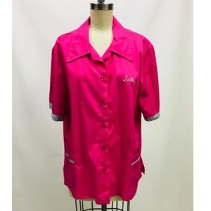 Vintage Fuschia Bowling Shirt